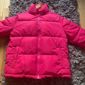 Pink bubble coat